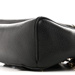 Pebbled Calfskin Soho Chain Backpack Black