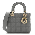 Lambskin Cannage Small My ABCDior Lady Dior Grey