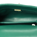 Caviar Quilted Extra Mini Coco Handle Flap Green