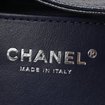Metallic Caviar Quilted Mini Chanel 25 Handbag Dark Blue