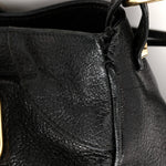 Chevre Gold Metallic Edge Hardware Velo Black