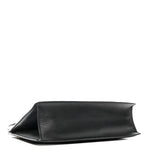 Smooth Calfskin Medium Clasp Shoulder Bag Black