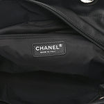 Coated Canvas Quilted Large Paris Biarritz Tote Black
