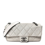 Caviar Quilted Coco Casual Flap Ivory