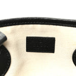 Textured Dollar Calfskin Small Ophidia Shoulder Tote Bag Black
