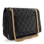 Aged Calfskin Quilted 2.55 Reissue 226 Flap Black
