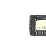 Satin Quilted Half Moon Clutch  Black
