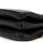 Lambskin Embossed Monogram Coussin PM Black