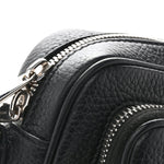 Grained Calfskin Small Camera Bag Black