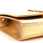 Metallic Calfskin Small Classic Monogram Kate Tassel Satchel Gold