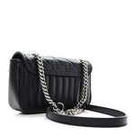 Calfskin Matelasse Aria Mini GG Marmont Shoulder Bag Black