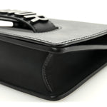 Ultra Matte Calfskin J'Adior Chain Flap Bag Black