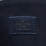 Grained Calfskin Lockme Shopper Navy