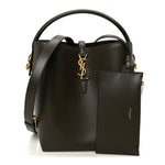 Shiny Calfskin Le 37 Bucket Bag Deep Musk