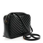 Calfskin Matelasse Monogram Lou Camera Bag Black