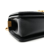Caviar Quilted Small Boy Flap Black