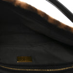 Shearling Vitello Dolce Macro FF 1974 Baguette Tobacco Black