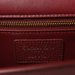 Grained Calfskin 30 Montaigne Flap Bag Red Brick