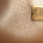 Mirror Calfskin Metallic Calfskin Quilted Hollywood Boulevard Backpack With Coin Purse Gold