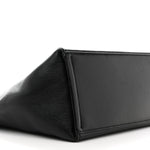Calfskin Voyou Medium North South Tote Black