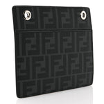 Glazed Fabric Vitello Liberty FF 1974 Logo Pocket Peekaboo Black