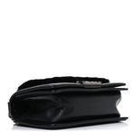 Orylag Rabbit Fur Calfskin Small Boy Flap Black