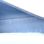 Cuoio Roma Sellerissima Nappa Sintetica Tape Stitch Baguette Placca Placca Argento Blue
