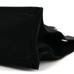 Linen Calfskin Rive Gauche Tote Black