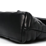 Lambskin Quilted Small Loulou Puffer Monogram Chain Satchel Black