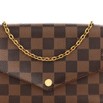 Damier Ebene Pochette Felicie Chain Wallet