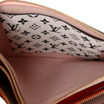 Monogram Giant Double Zip Pochette Rouge