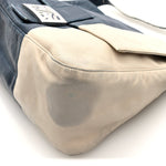 Vitello Bi-Color Mama Baguette Blue Beige