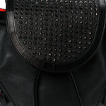Calfskin Spiked Explorafunk Backpack Black