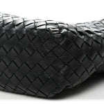 Nappa Intrecciato Crossbody Messenger Black