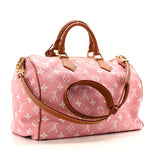 Calfskin Monogram Speedy P9 Bandouliere 40 Pink Sakura