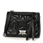 Nappa Star Quilted Studded Small Helia Shoulder Bag Black