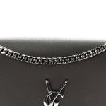 Grain De Poudre Medium Classic Monogram Kate Satchel Earth Grey