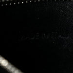 Shiny Calfskin Logo Crocodile Embossed XXS Everyday Tote  Black