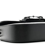 Azalea Calfskin Web Monochrome Small Horsebit 1955 Shoulder Bag Black