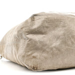 Agneau Classic Silver Hardware Courier XL Hobo Argent