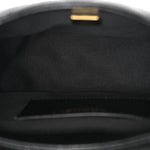 Caviar Quilted Small Messenger Flap Black