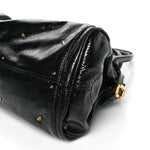 Crinkled Patent Medium Paddington Satchel Black