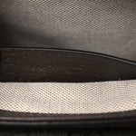 GG Supreme Monogram Textured Dollar Calfskin Web Mini Ophidia Envelope Shoulder Bag Beige Ebony New Acero