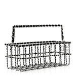 Brass Calfskin Grocery By Chanel Minaudiere Shopping Basket Silver