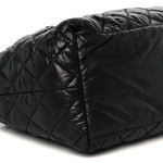 Nylon Quilted Small Coco Cocoon Tote Black