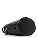 Calfskin Matelasse Mini GG Marmont 2.0 Bucket Bag Black