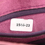 Heavy Grain Calfskin Small Margaret Crossbody Purple