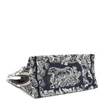Canvas Embroidered Medium Dioriviera Toile De Jouy Book Tote Blue
