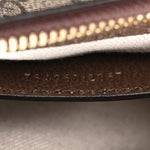 GG Supreme Monogram Textured Dollar Calfskin Mini Ophidia Chain Bag Beige Ebony