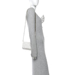Calfskin Spikes Loubinthesky Paloma Wallet On Chain White